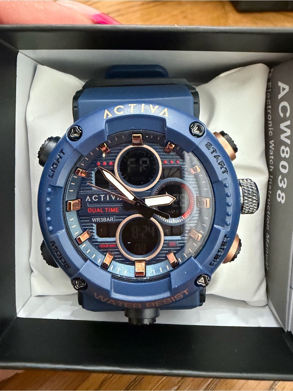 Invicta Activa Navy and Black Sports Watch